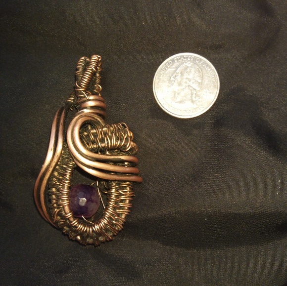 Handmade copper pendant - Picture 2 of 3